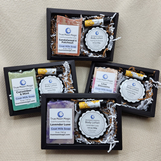 Handmade Goat Milk Soap Lotion & Lip Balm Gift Sets