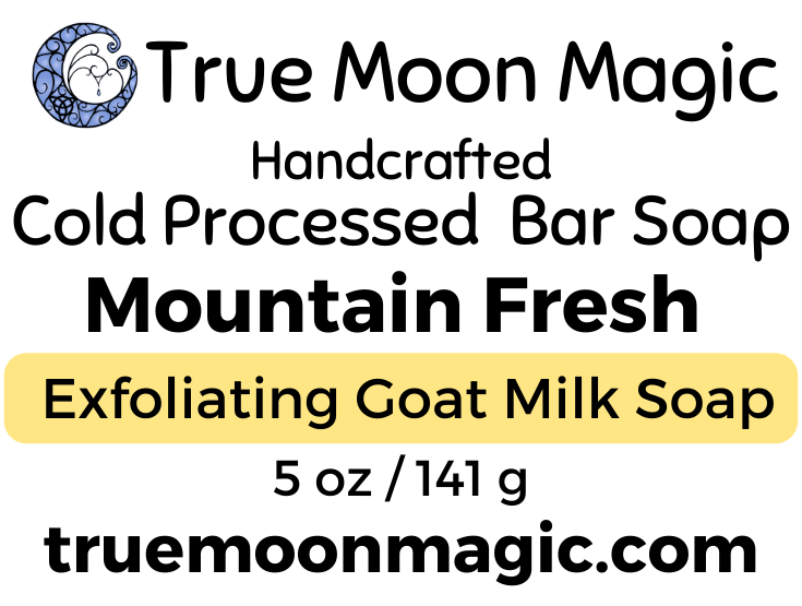 Mountain Fresh Goat Milk Soap Label Front