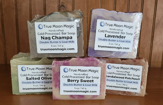Example of Labels for double butter goat milk bar soap